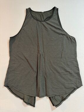 lululemon athletica Black and Grey Patterned Relaxed Tank